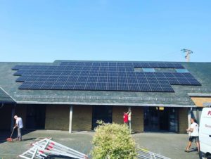 Placement de panneaux photovoltaïques de la commune de Jalhay
