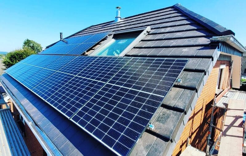 Panneaux photovoltaïques à Herbestal, province de Liège